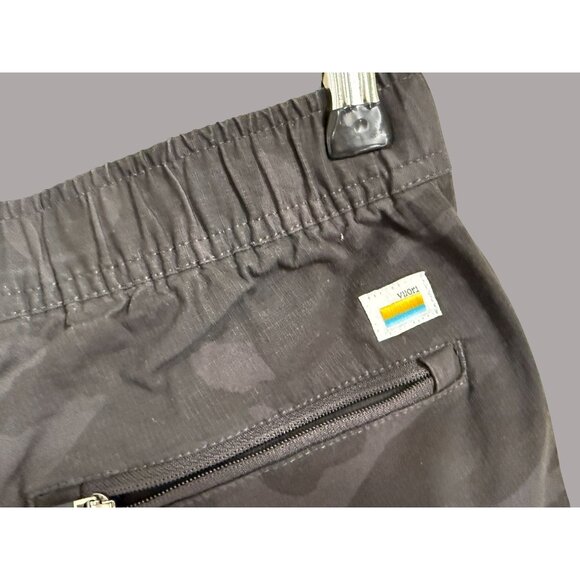 Vuori Mens Black Camo Jogger Pants Medium Cotton Blend Elastic Waist Drawstring - Picture 4 of 9